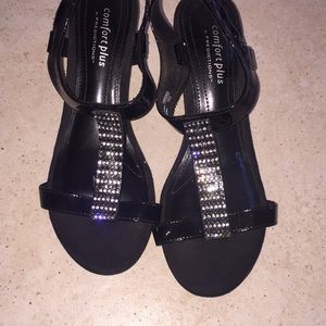 Black low heels